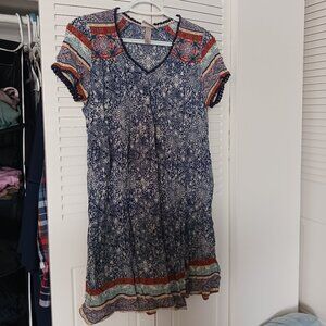 (S) Knox Rose Boho Mini Dress
